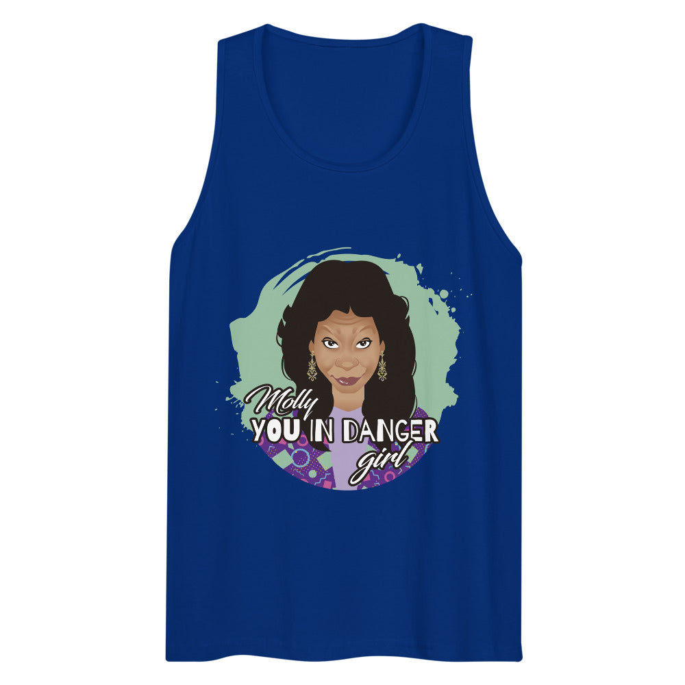 Molly You in Danger Girl (Tank Top) - Team Royal