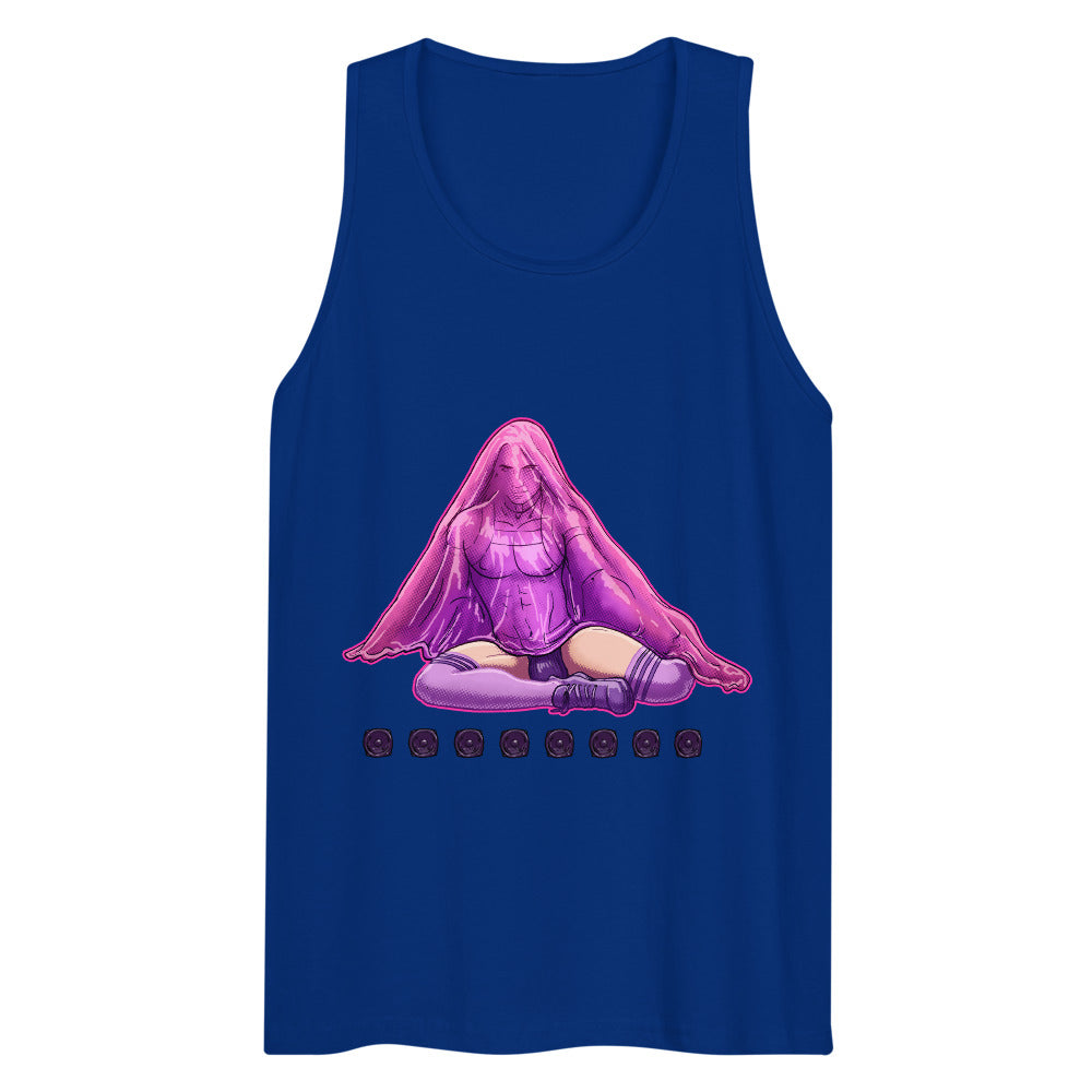 Debut garment mockup | Bless Me Daddy (Tank Top) | Team Royal