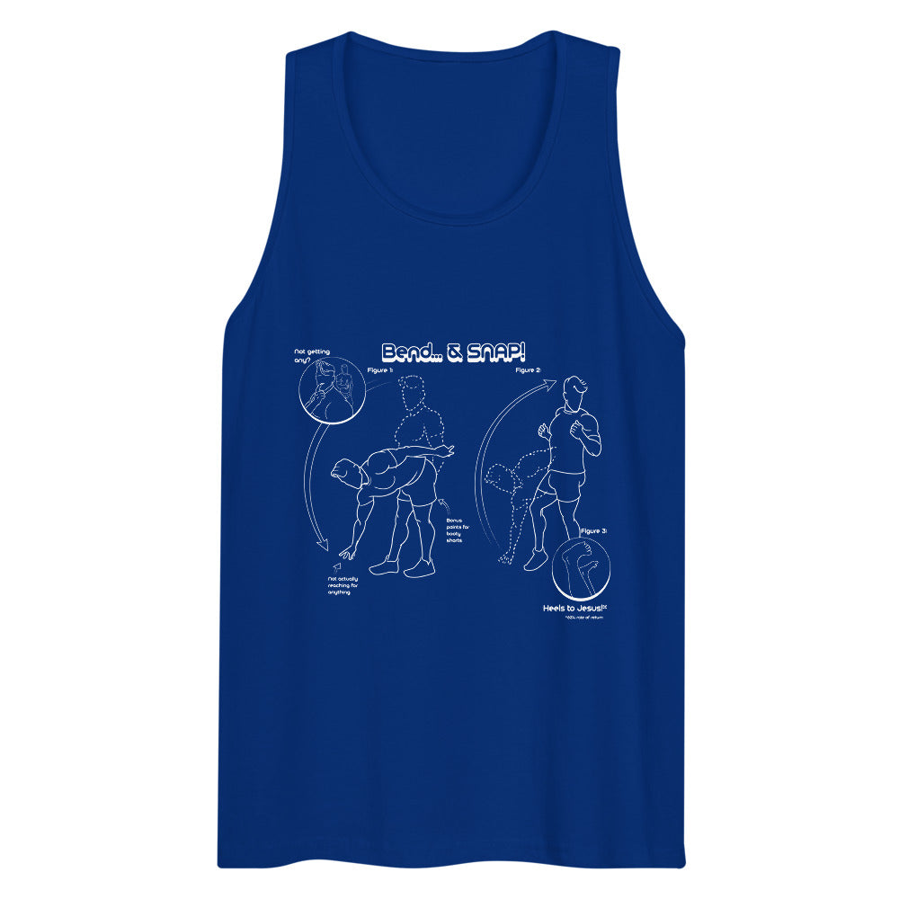 Debut garment mockup | Pliez et accrochez (Tank Top) | Team Royal