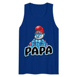 Debut garment mockup | Brawny Papa (Tank Top) | Team Royal