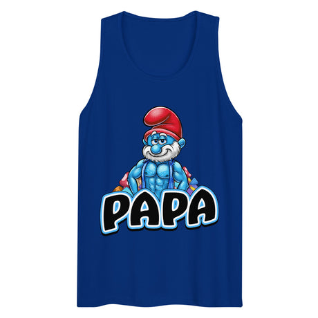 Debut garment mockup | Brawny Papa (Tank Top) | Team Royal
