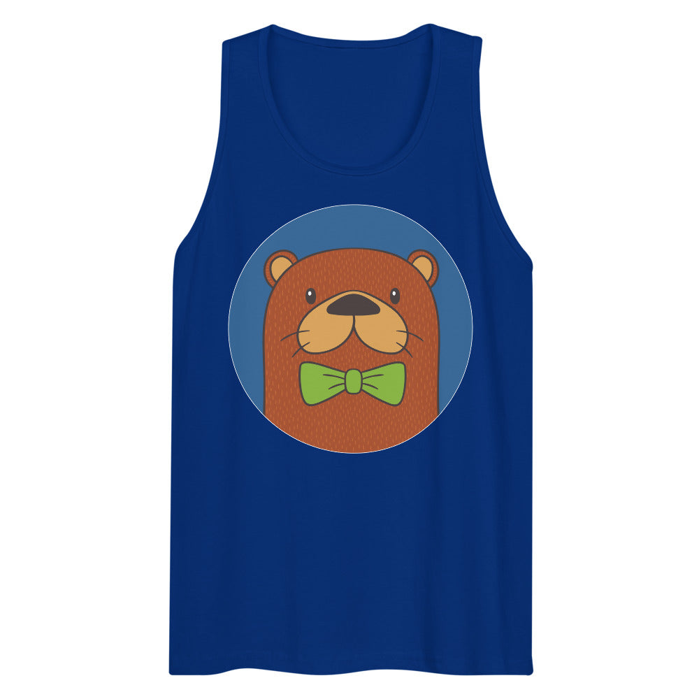 Debut garment mockup | Otter than Most (Tank Top) | Team Royal
