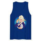 Debut garment mockup | Here Comes the Rainbow (Tank Top) | Team Royal