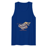 Debut garment mockup | Chicken Ranch (Tank Top) | Team Royal