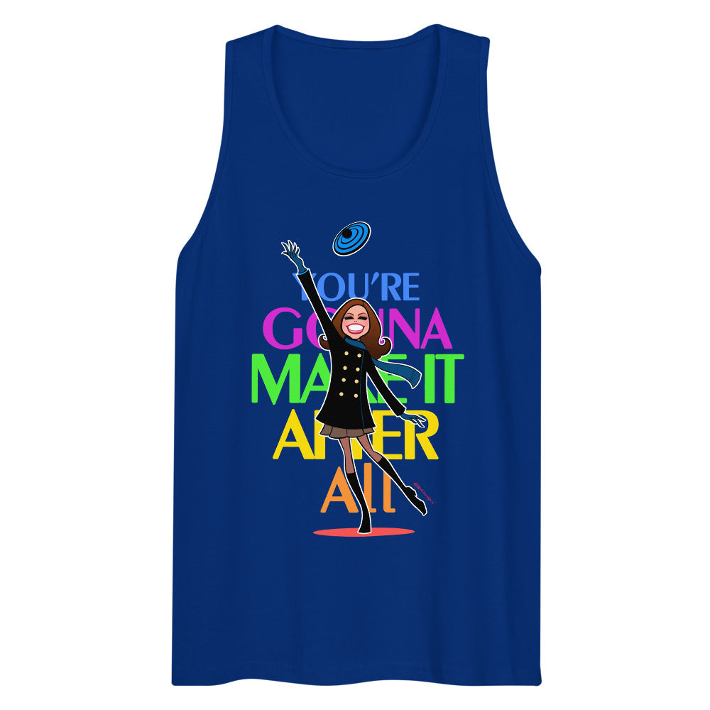 Debut garment mockup | You're Gonna Make It (Tank Top) | Team Royal