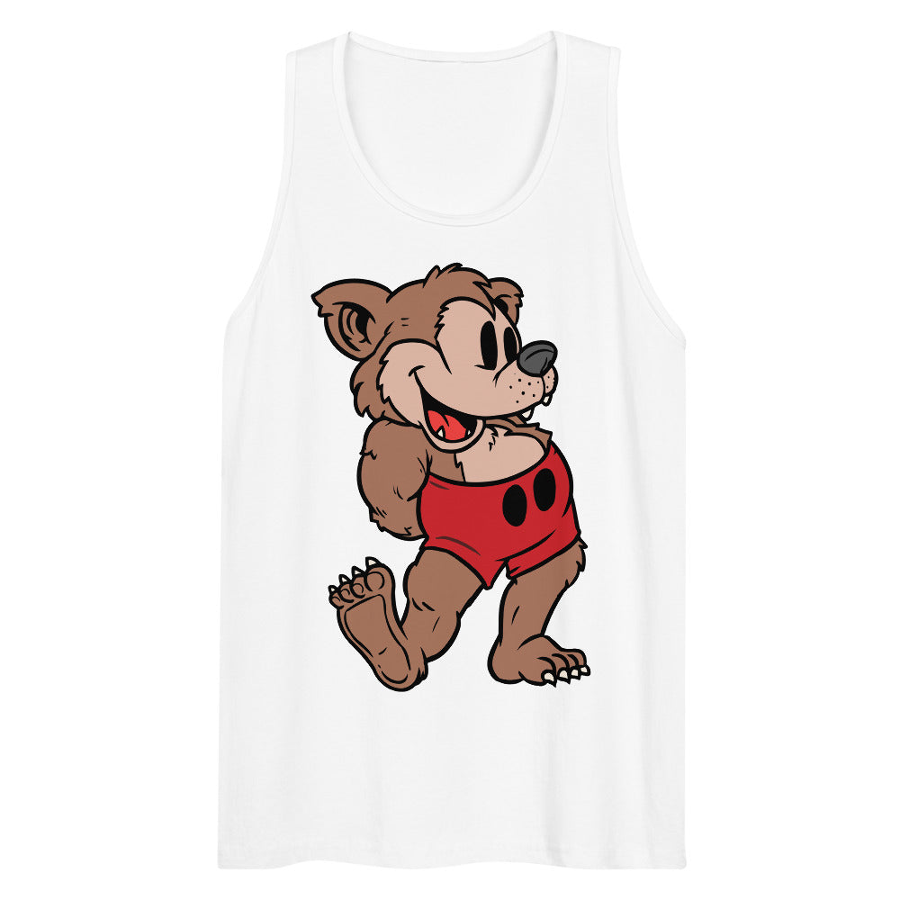 Steam-Bear Willie (Tank Top) - White