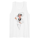 Debut garment mockup | Champagne & Shoulder Pads (Tank Top) | White