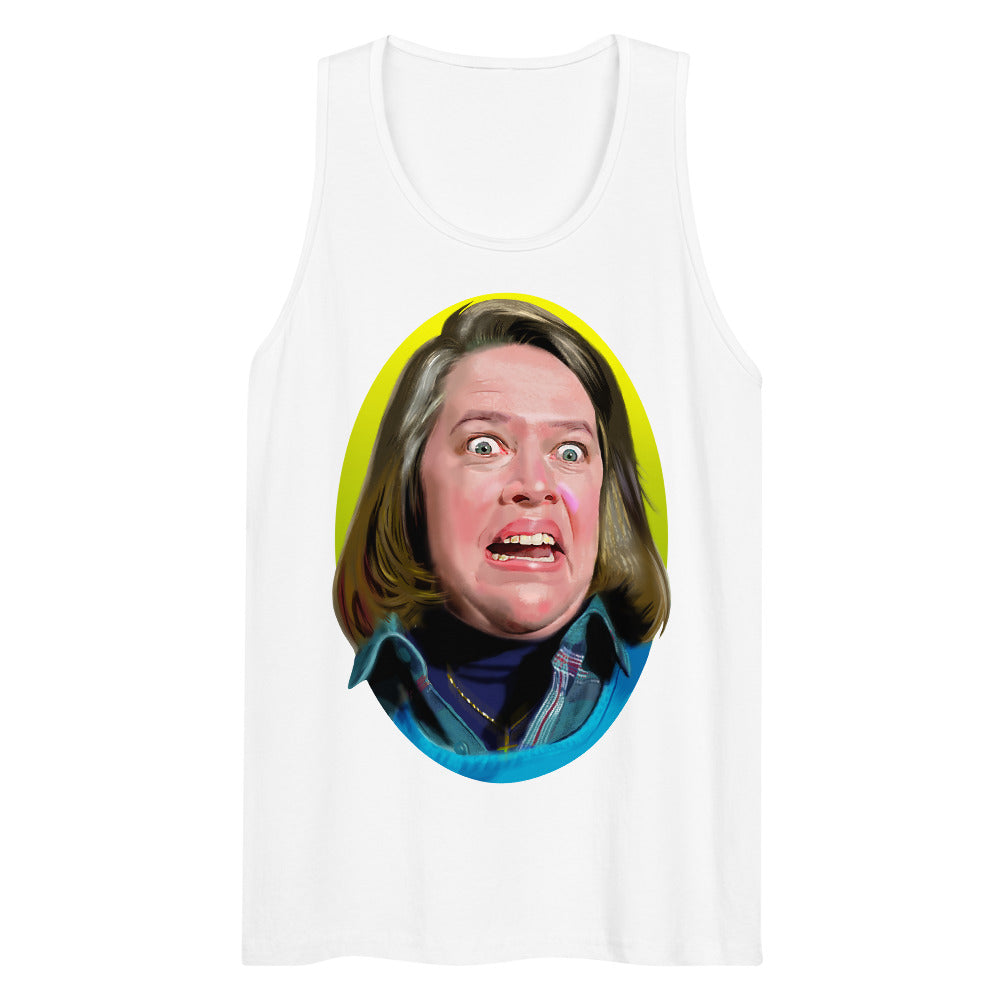 Debut garment mockup | Fan-tastic and Deranged (Tank Top) | White