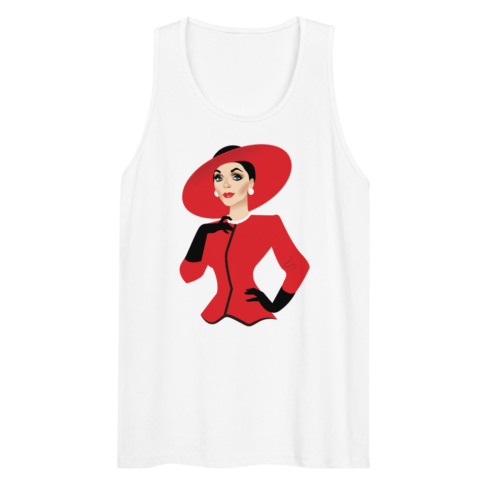 Debut garment mockup | The Ex-Wife (Tank Top) | White