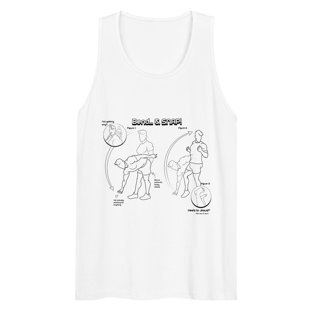 Debut garment mockup | Pliez et accrochez (Tank Top) | White