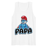 Debut garment mockup | Brawny Papa (Tank Top) | White