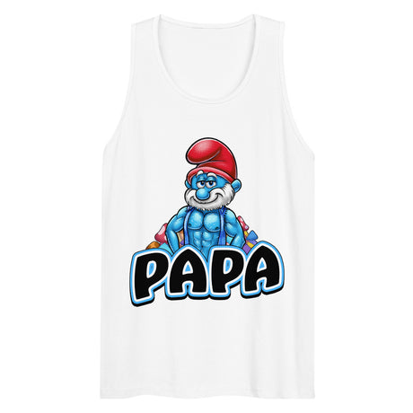 Debut garment mockup | Brawny Papa (Tank Top) | White