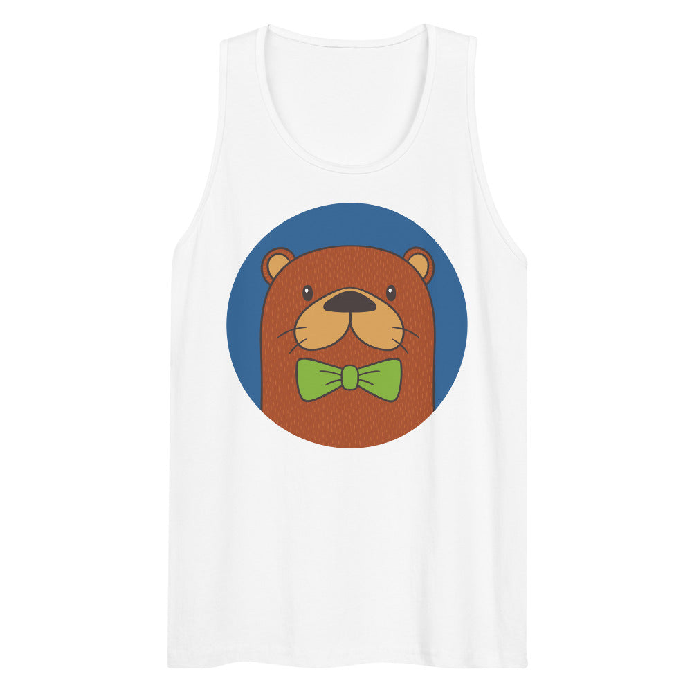 Debut garment mockup | Otter than Most (Tank Top) | White
