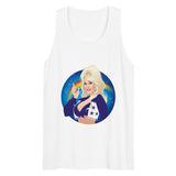 Debut garment mockup | Here Comes the Rainbow (Tank Top) | White