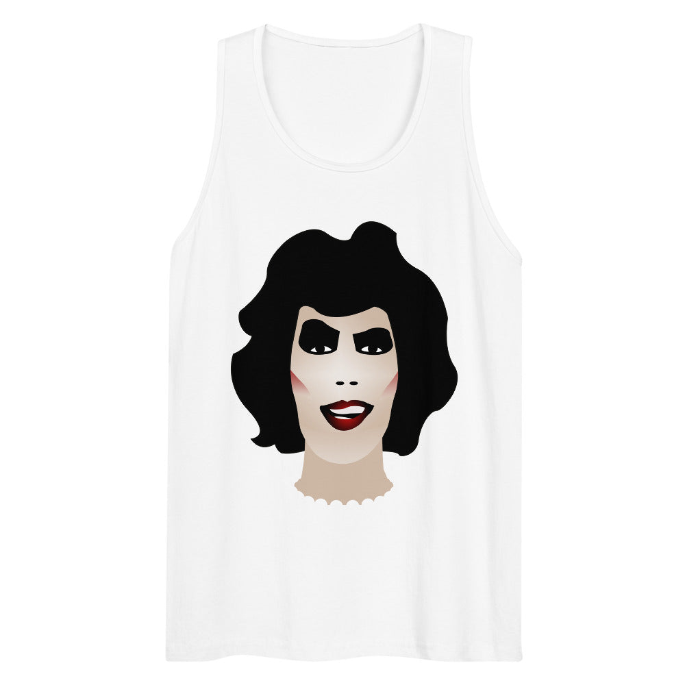 Debut garment mockup | Frank N Furter (Tank Top) | White