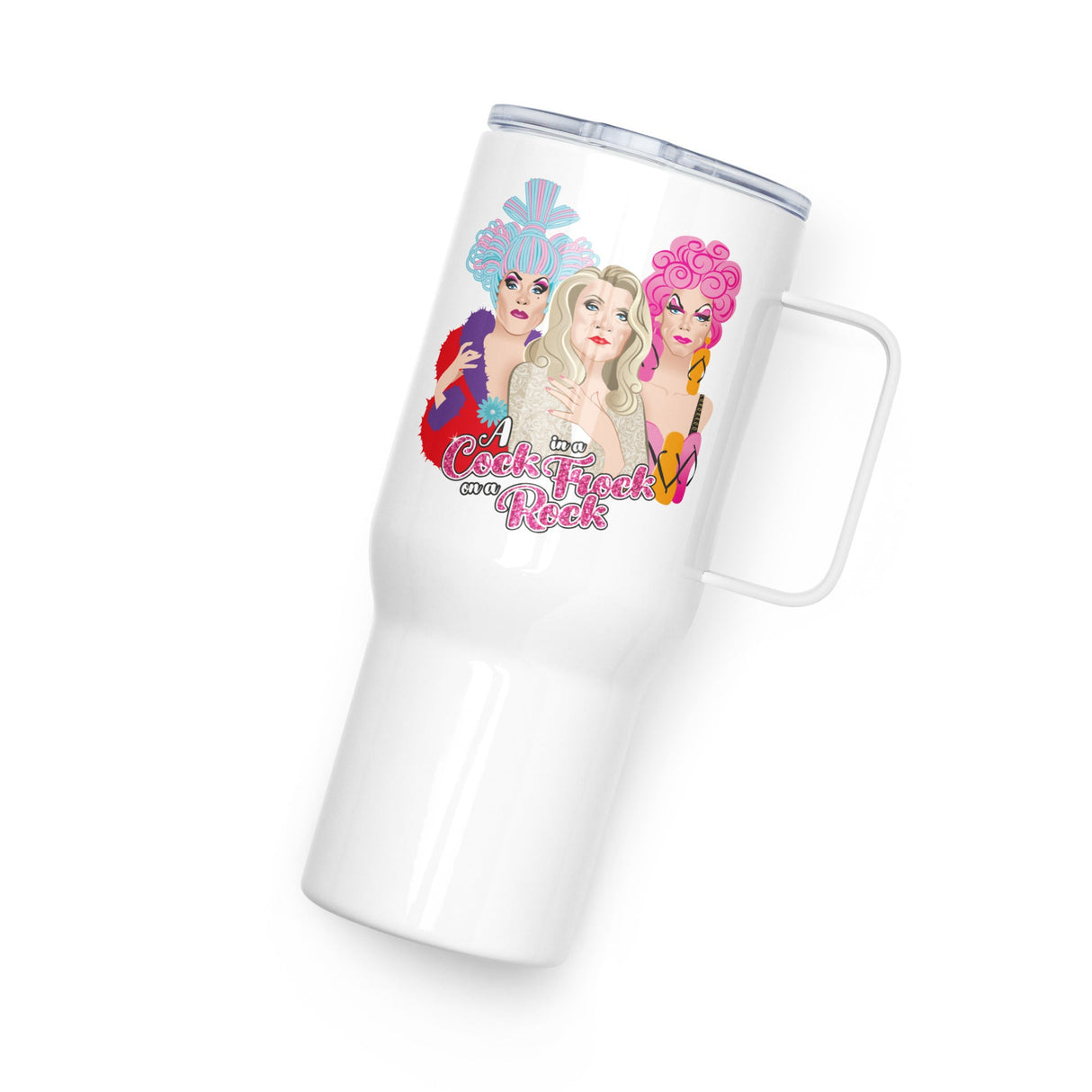 A Frock On A Rock (Travel Mug)-Travel Mug-Swish Embassy
