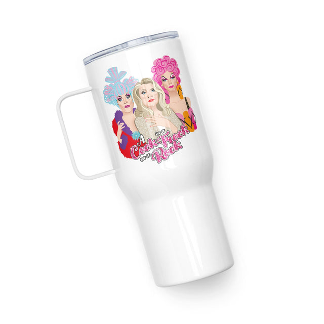 A Frock On A Rock (Travel Mug)-Travel Mug-Swish Embassy