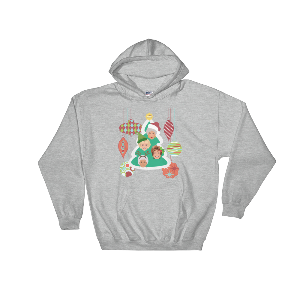 A Golden Christmas (Hoodie)-Christmas Hoodies-Swish Embassy