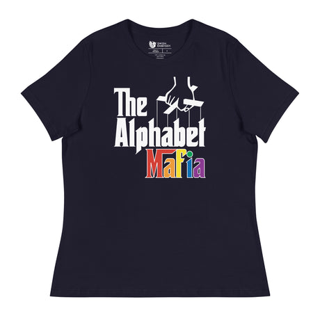 Alphabet Mafia (Women's Relaxed T-Shirt)-Women's T-Shirts-Swish Embassy