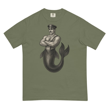 Art Deco Merman (Boxy Tee)-Boxy T-Shirt-Swish Embassy