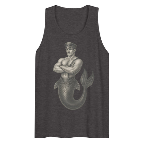 Art Deco Merman (Tank Top)-Tank Top-Swish Embassy