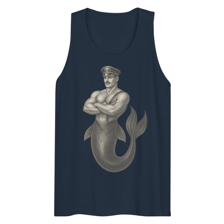 Art Deco Merman (Tank Top)-Tank Top-Swish Embassy