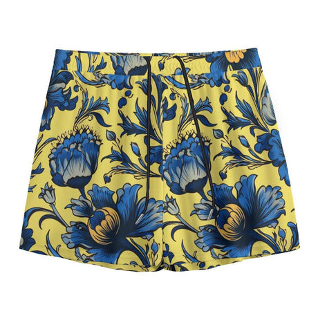 Azure Bloomscape (Shorts)-Shorts-Swish Embassy