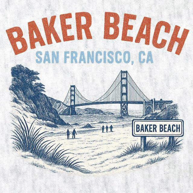 Baker Beach-T-Shirts-Swish Embassy