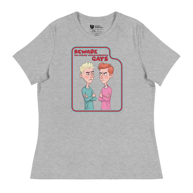 Beware the Gays (Women's Relaxed T-Shirt)-Women's T-Shirts-Swish Embassy