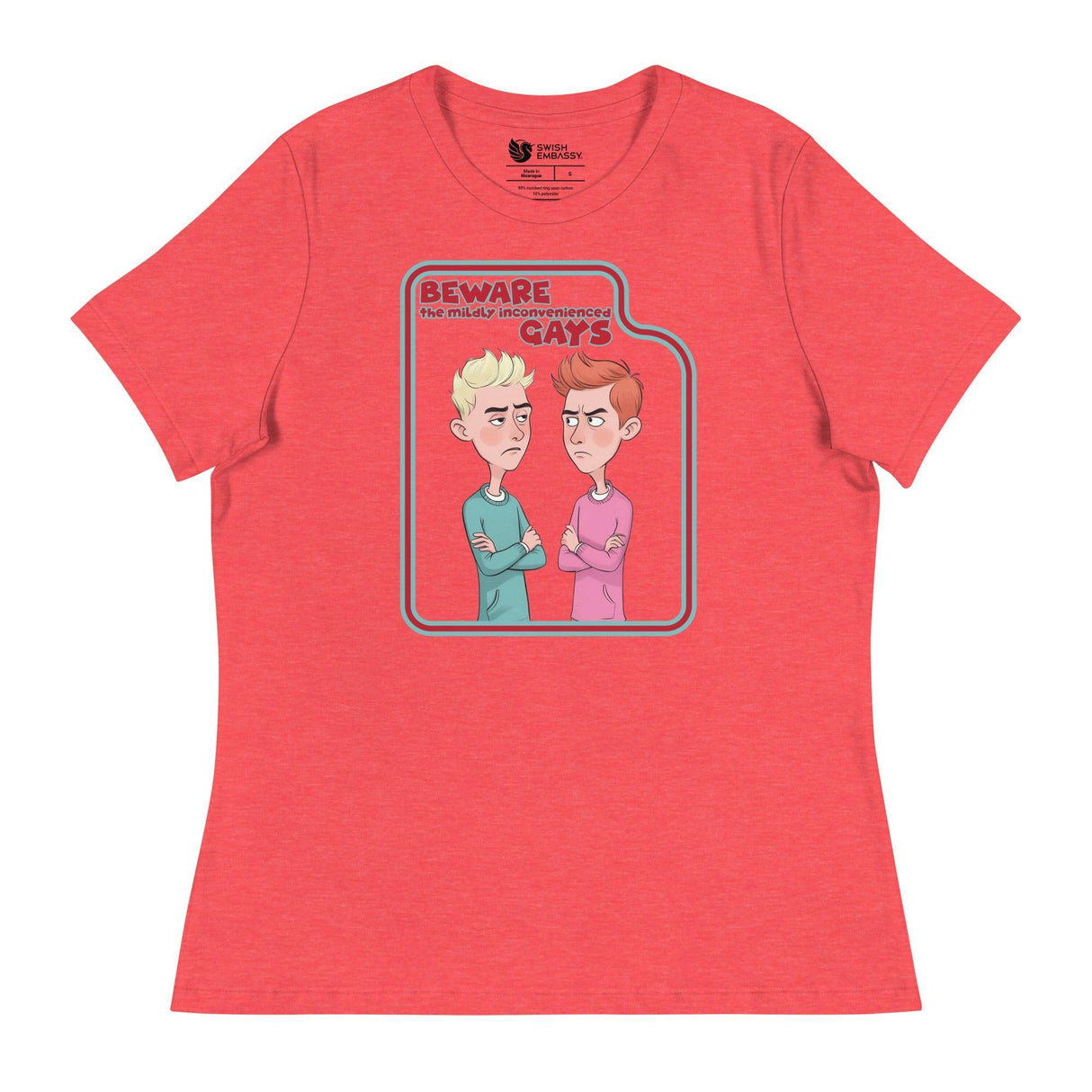 Beware the Gays (Women's Relaxed T-Shirt)-Women's T-Shirts-Swish Embassy