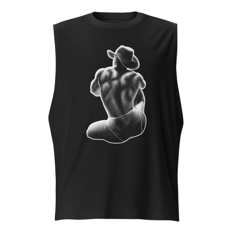 Bikini Cowboy (Muscle Shirt) - Black