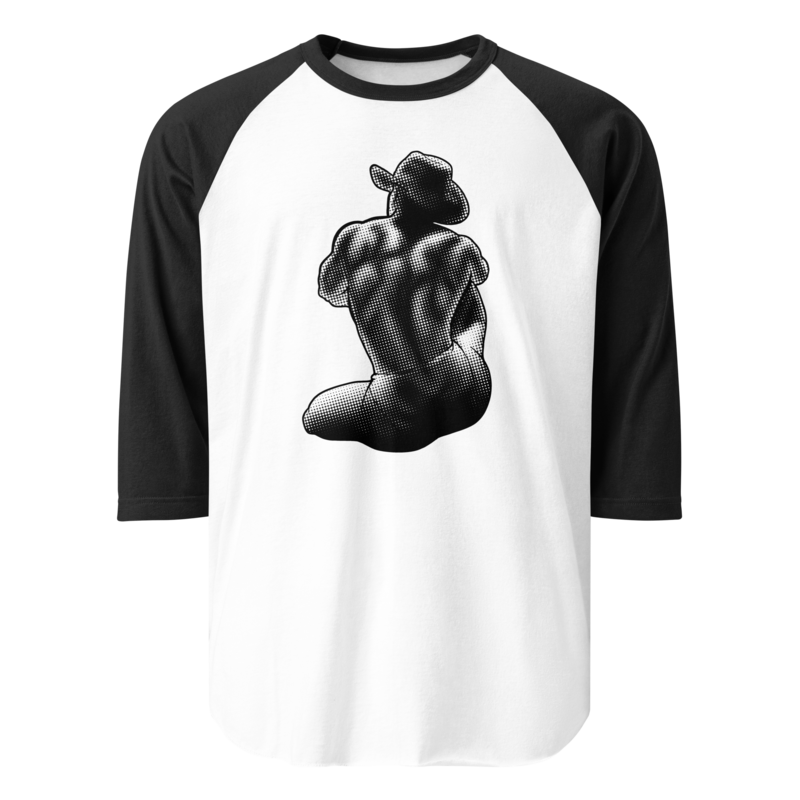 Bikini Cowboy (Raglan) - White/Black