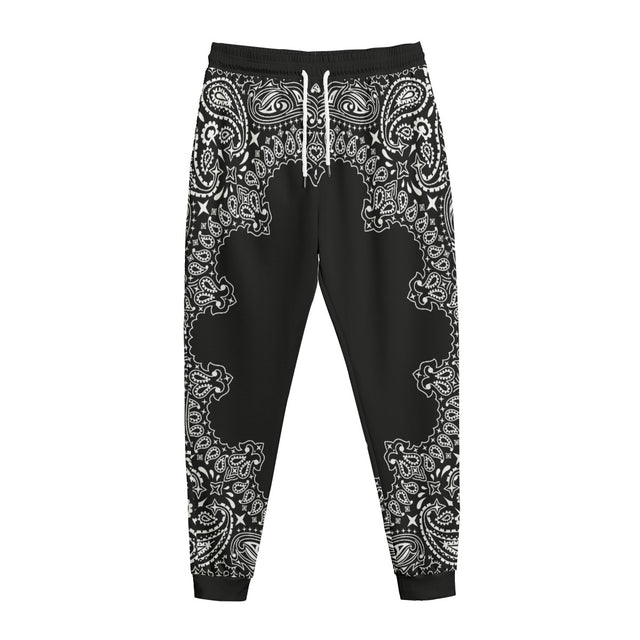 Black Hanky (AOP Sweatpants)-AOP Sweatpants-Swish Embassy