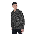 Black Hanky (Long Sleeve Button Shirt)-Long Sleeve Button Shirts-Swish Embassy