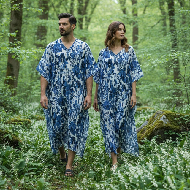 Blue Breeze (Kaftan)-Kaftan-Swish Embassy