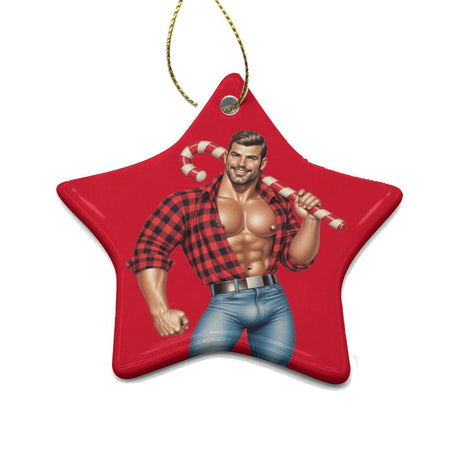 Candy Man (Ceramic Holiday Keepsake)-Ceramic Holiday Keepsake-Swish Embassy