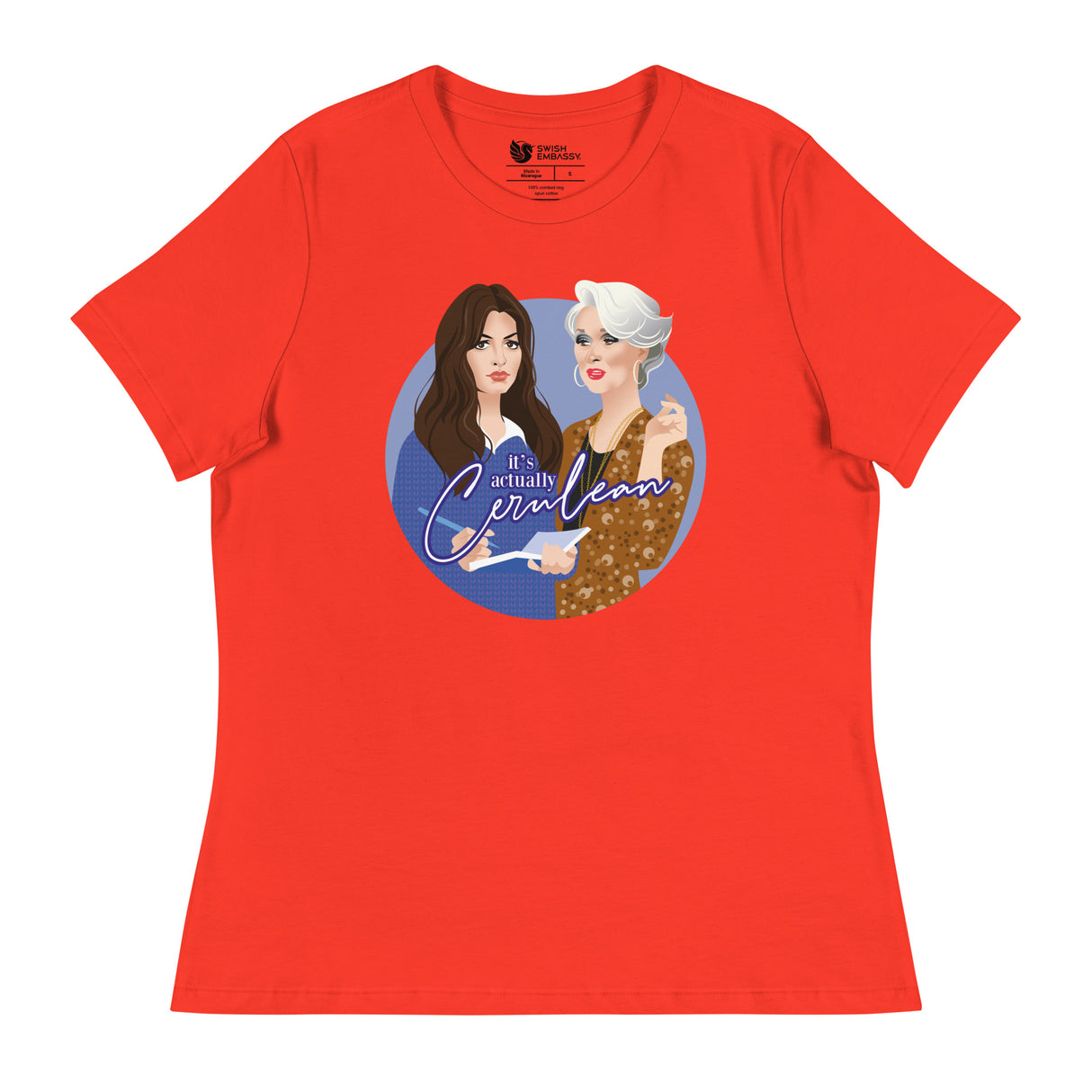 Cerulean (Women's Relaxed T-Shirt)-Women's T-Shirts-Swish Embassy