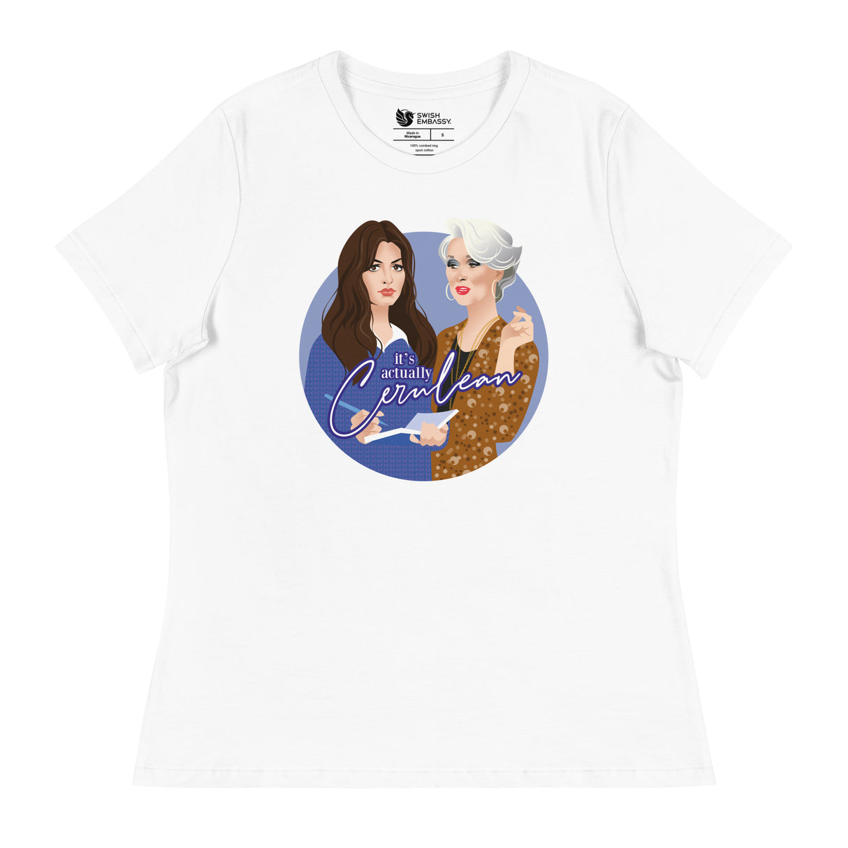 Cerulean (Women's Relaxed T-Shirt)-Women's T-Shirts-Swish Embassy