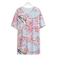 Cherry Blossom (Allover T-Shirt)-Allover T-Shirt-Swish Embassy