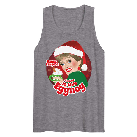 Damn Eggnog (Tank top)-Christmas Tank Tops-Swish Embassy