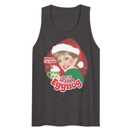 Damn Eggnog (Tank top)-Christmas Tank Tops-Swish Embassy