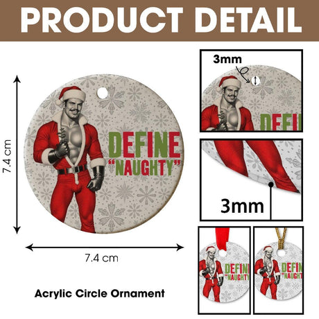 Define Naughty (Ceramic Holiday Keepsake)-Ceramic Holiday Keepsake-Swish Embassy