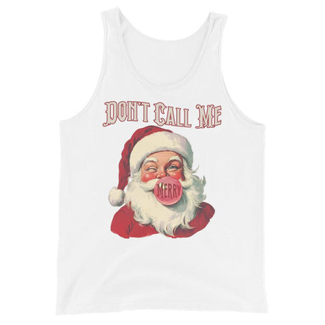 Don't Call Me Merry (Tank Top)-Christmas Tank Tops-Swish Embassy