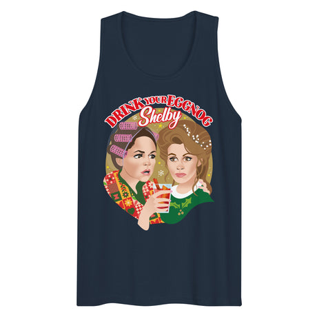 Drink Your Eggnog Shelby (Tank Top)-Christmas Tank Tops-Swish Embassy