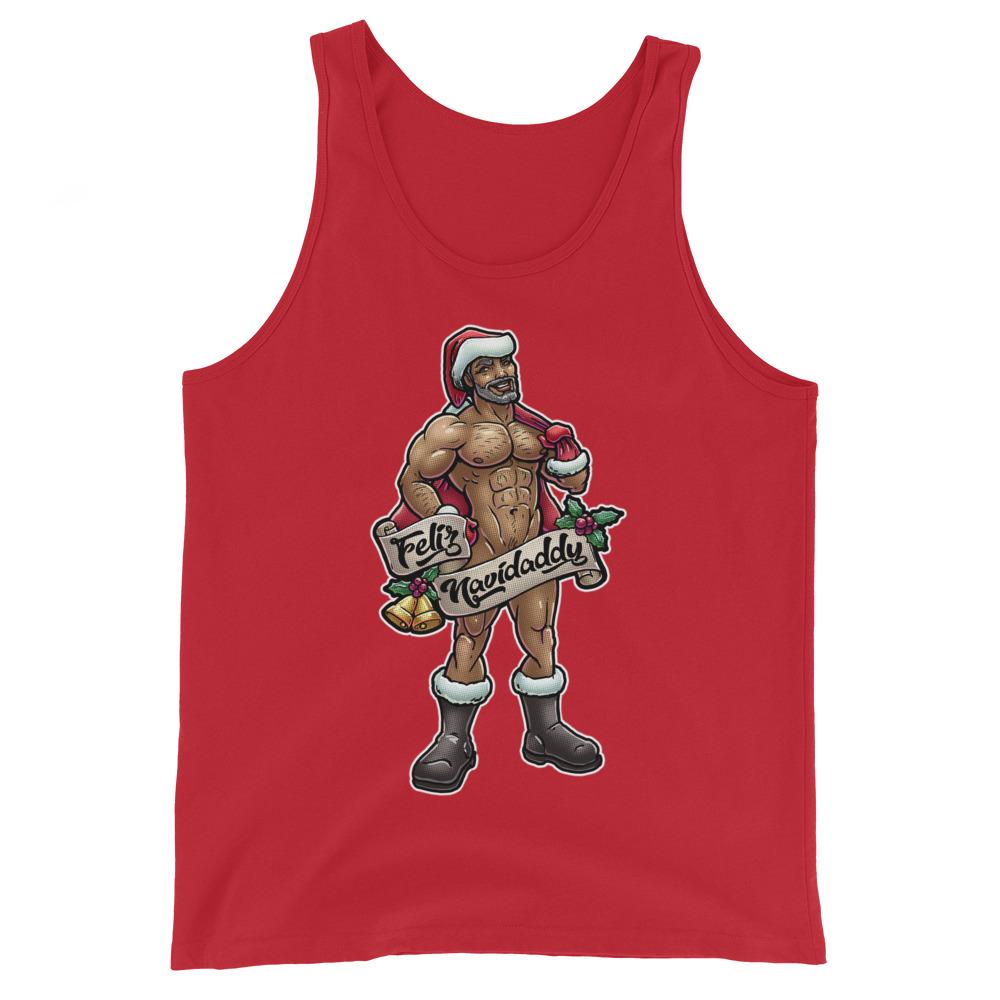 Feliz Navidaddy (Tank Top)-Christmas Tank Tops-Swish Embassy