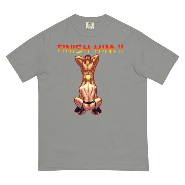 Finish Him (Boxy Tee)-Boxy T-Shirt-Swish Embassy