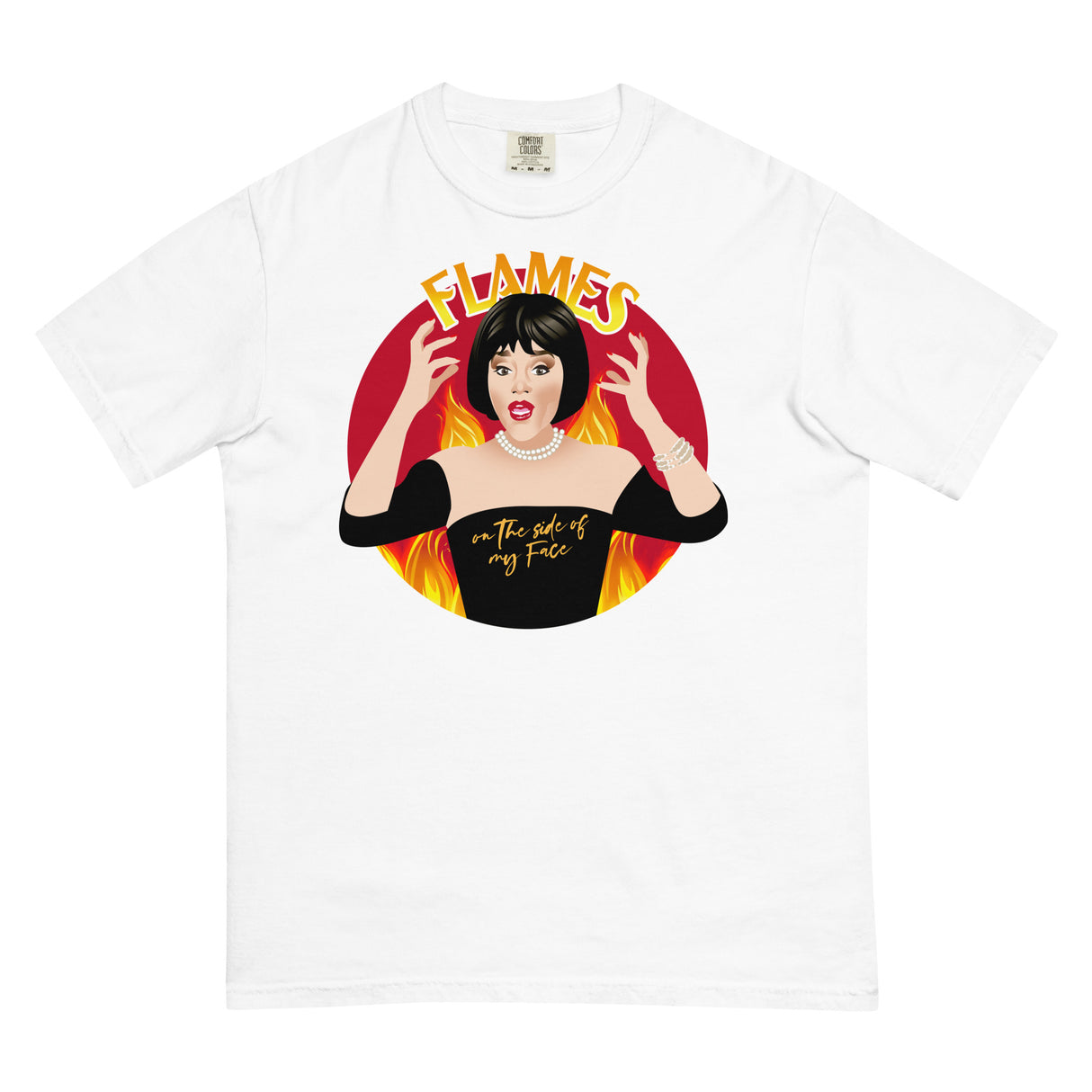 Flames (Boxy Tee)-Boxy T-Shirt-Swish Embassy