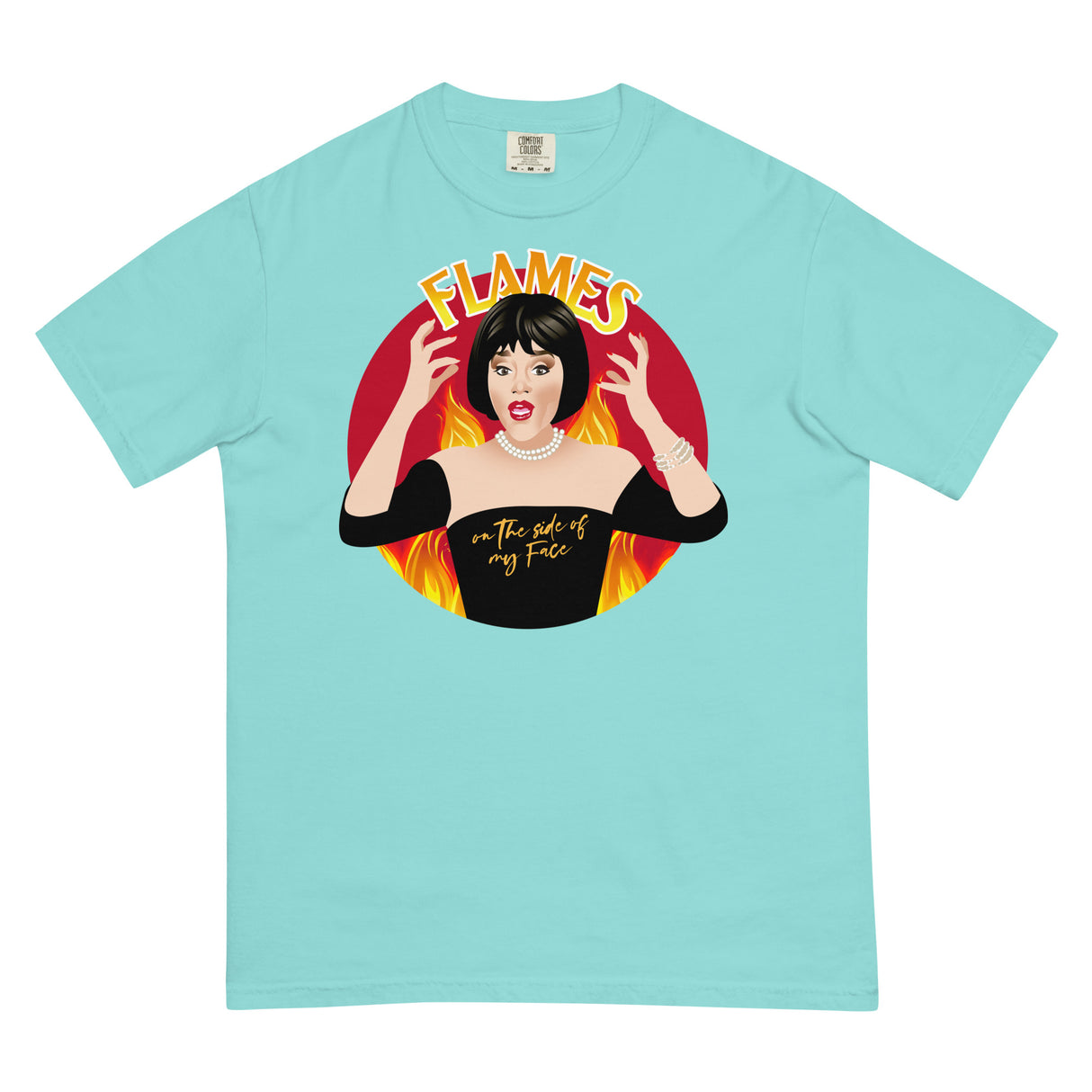 Flames (Boxy Tee)-Boxy T-Shirt-Swish Embassy