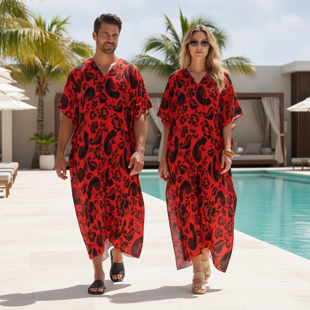Floral Pecker (Kaftan)-Kaftan-Swish Embassy