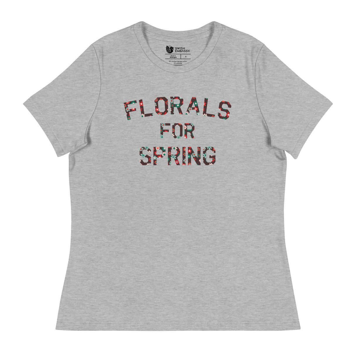 Florals for Spring (Women's Relaxed T-Shirt)-Women's T-Shirts-Swish Embassy